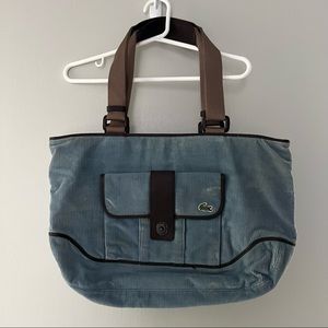 Lacoste Corduroy Tote Bag